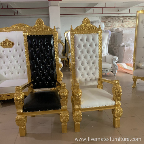 wholesale hotel event wedding black throne chair